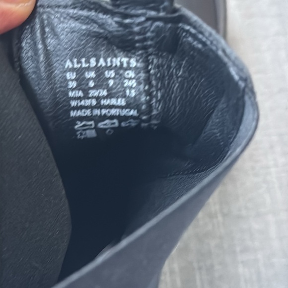 Allsaints Harlee Lug Sole Chelsea Ankle Boots - Picture 13 of 14